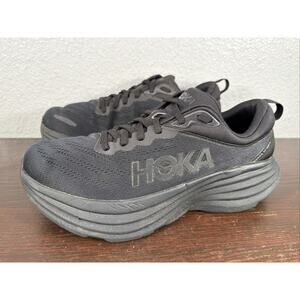 Hoka One One Bondi 8 Black Running Shoes 1123202 BBLC Men’s Size 9 D
